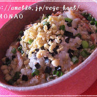 大満足☆豆腐そぼろ&桜海老のお茶漬け