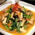 小松菜と鶏肉の炒め物