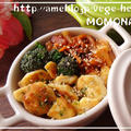 そのまんま豆腐が香ばしいナゲットみたい♪ブロッコリー＆キムチ添え　お弁当のおかず by MOMONAOさん