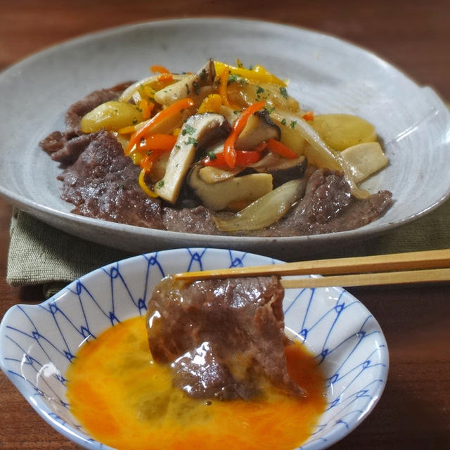 ごはんが進む 牛肉じゃがとエリンギのすき焼き風 絶品甘辛炒め