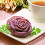 ノンエッグで美しい紫の簡単さつまいもお菓子♪豆腐と紫芋のヘルシースイートポテト