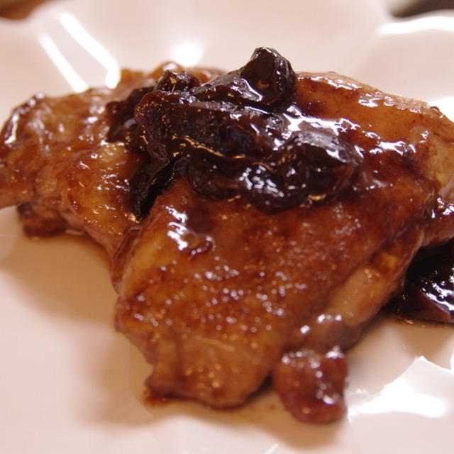 鶏肉とプルーンの赤ワイン煮込み定食