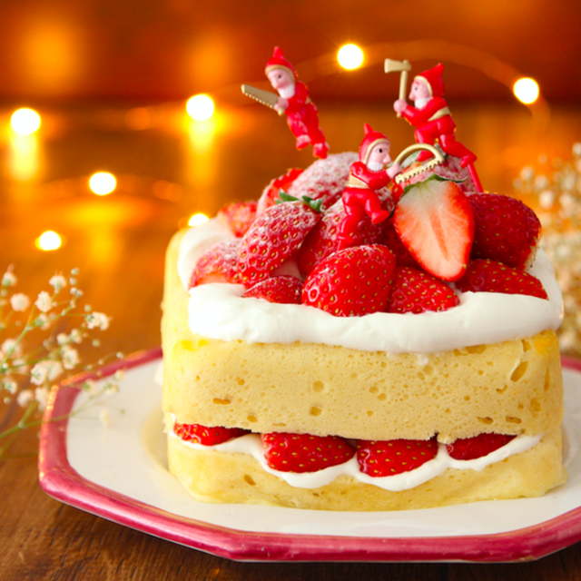 クリスマス当日でもすぐ作れる レンジ スポンジケーキ で作るショートケーキの簡単レシピ By 管理栄養士 料理家 五十嵐ゆかりさん レシピブログ 料理ブログのレシピ満載