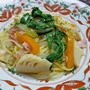 筍と新玉ねぎのパスタ
