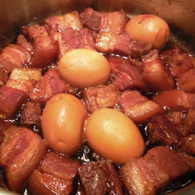 バレンタインデー～ 夫が作ってくれた豚ばら肉の角煮で乾杯