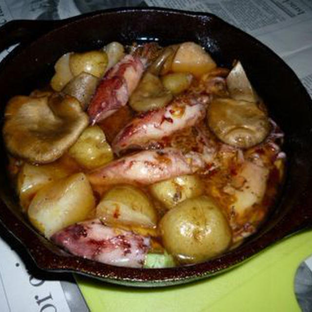 キャプスキでヒイカのアヒージョ By Aranjuezさん レシピブログ 料理ブログのレシピ満載