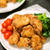 鶏ムネ肉のやわらか唐揚げ / ベーコンとチーズのハーブブレッド