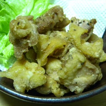 日本精塩「彩塩」檸檬塩で　「鶏モモ肉のさっぱり唐揚げ」