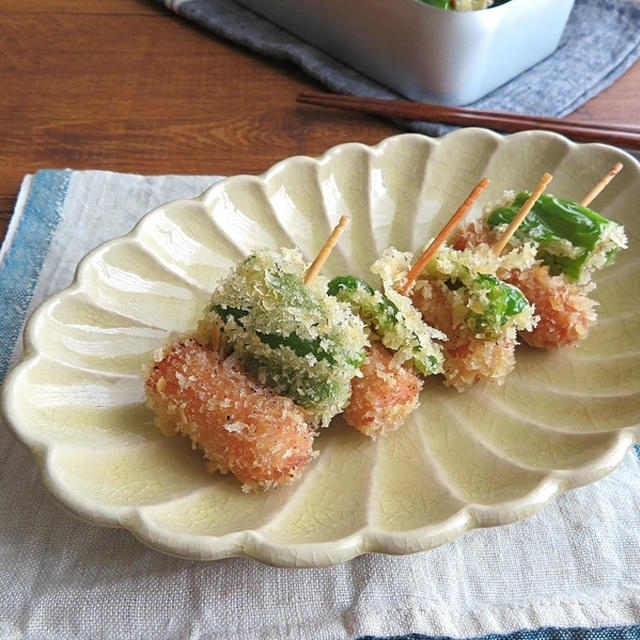 ウインナーとピーマンのミニ串カツ お弁当やおつまみに By Kaana57さん レシピブログ 料理ブログのレシピ満載