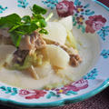 ココナッツオイルで作る、「お野菜たっぷり豆乳スープ」 by kanaさん