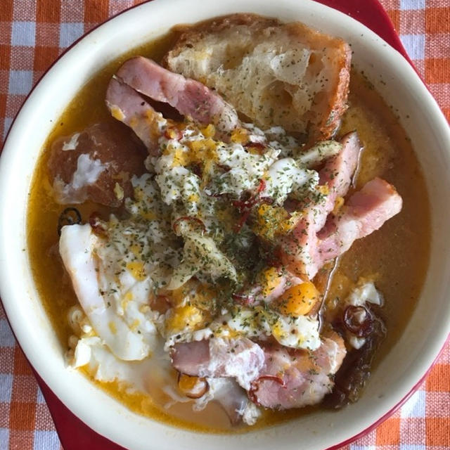 #sopa de ajo
#にんにくのスープ