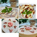 フープロで簡単「チョイス」生地台でキャラメルクリーム混ぜレアーチーズケーキと桜レアーチーズケーキ by pentaさん