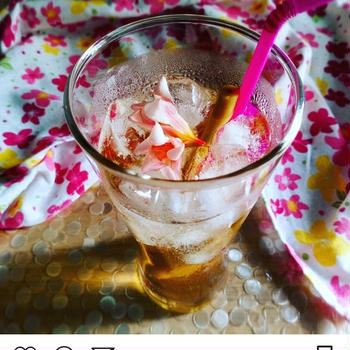 レモングラスの桜ジュース น้ำ​ตะไคร้​ซากุระ