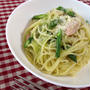 グリーンアスパラガスのパスタ