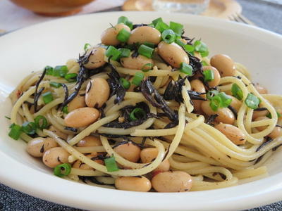 大豆とひじきのヘルシーペペロンチーニ