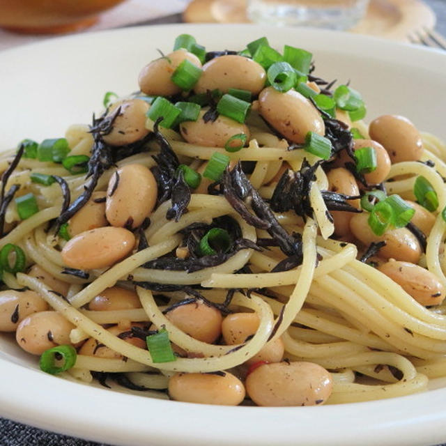 大豆とひじきのヘルシーペペロンチーニ