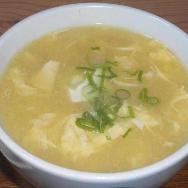 豆腐入り中華風コーンスープ