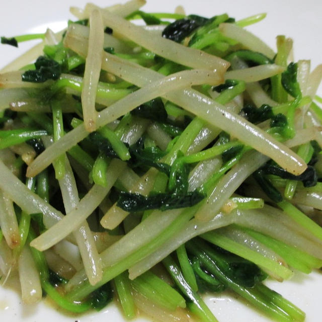 豆苗ともやしのシャキシャキ炒め＜お箸が進みます＞