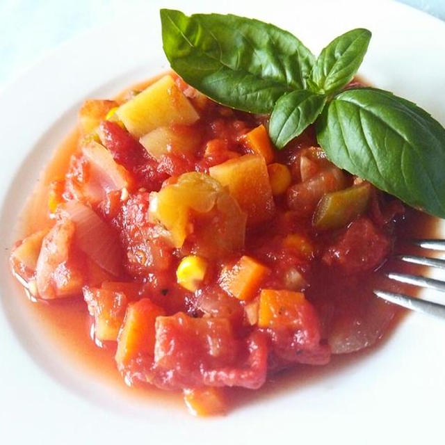 ラタトゥイユ《GABANスパイスで世界の料理・トマトに合うイタリアンミックスで野菜煮込み》