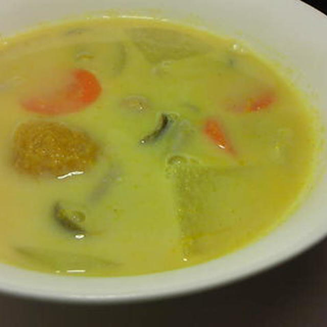Vegan ♪ かぼちゃ豆乳スープ