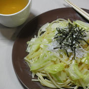 じゃがいもとキャベツの和風パスタ☆