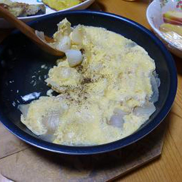 玉ねぎの卵とじ煮