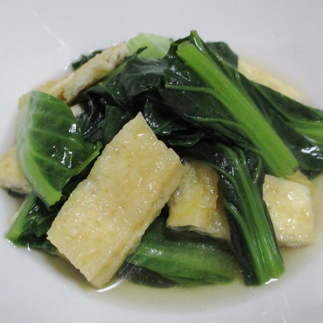 小松菜とお揚げのさっと煮＜５分で出来る副菜＞