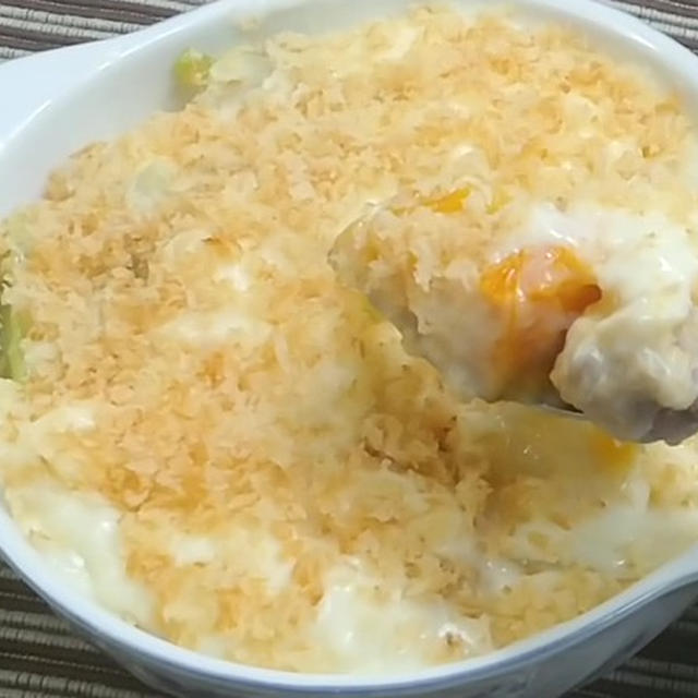 焼かないグラタンで時短調理★鶏肉と南瓜のグラタン★