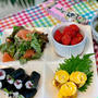 モニター「ハウスしそ梅」でちょっと遅い朝食はしそ梅巻きでワンプレートです・今朝の富士山!!