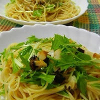 ★サザエと水菜のペペロンチーノ★