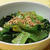 チンゲン菜の沙茶醤で温菜 と豚スペアリブの豆鼓醤（ブラックビーンソース） 煮