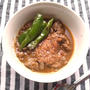 鶏レバーの、塩麹インド風カレーと、古い浴衣生地の事