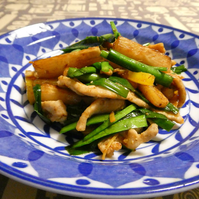 豚肉と長芋のXO醤炒め