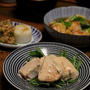秋鮭マヨ と 長いもステーキ。晩ごはん。