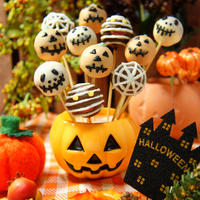 鈴カステラdeお手軽♪シナモン香る☆ハロウィンロリポップ　Halloween lollipop mini cakes smelling of cinnamon　-Recipe No.1485-