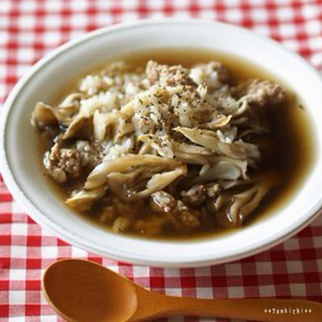 舞茸のスープ飯