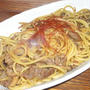 豚肉ときのこのパスタ