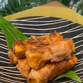 ヘルシー・節約レシピ高野豆腐の肉巻き・・ハンキングのアメリカン蔦が伸びました!! by pentaさん