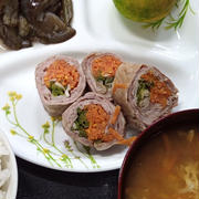 豚肉の野菜巻き