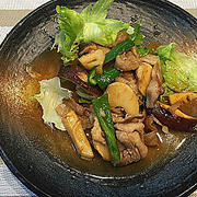 豚バラ肉と筍こってり炒め