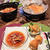 staubにお任せ プレート☆ 塩麹トマト煮＆ちぎりパン