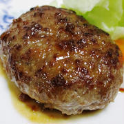 柚子こしょう照り焼きソースのハンバーグ