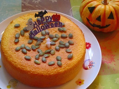 かぼちゃの米粉ヨーグルトケーキ♪