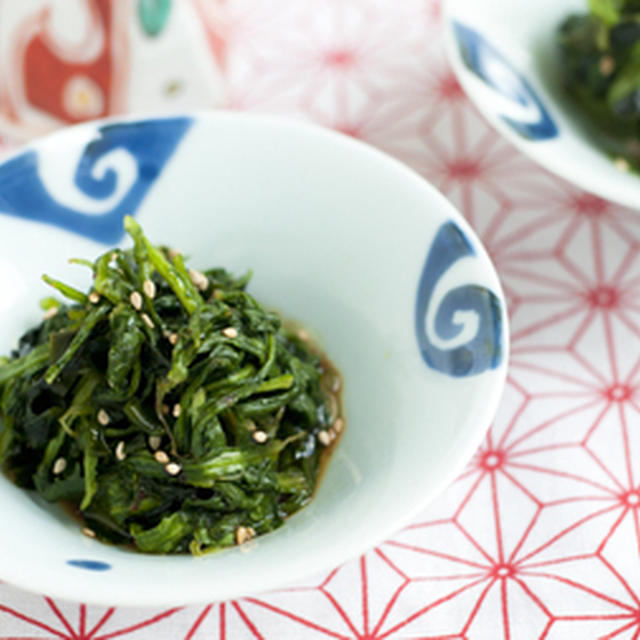 韓国風♩春菊とわかめのチョレギサラダ