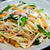 冷えた白ワインで山菜と桜エビのパスタ　と　カシュカシュさんのつくレポ、ハッセルバックポテト♪