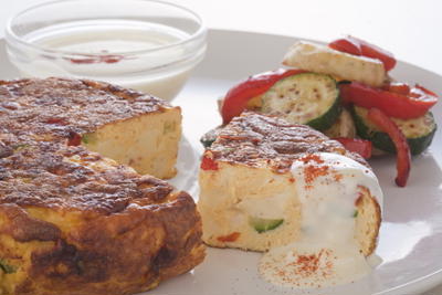 チーズinおからスペインオムレツ風