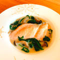 レンジで簡単！鮭とほうれん草のミルク煮 by ダイエット料理研究家 鈴木沙織さん