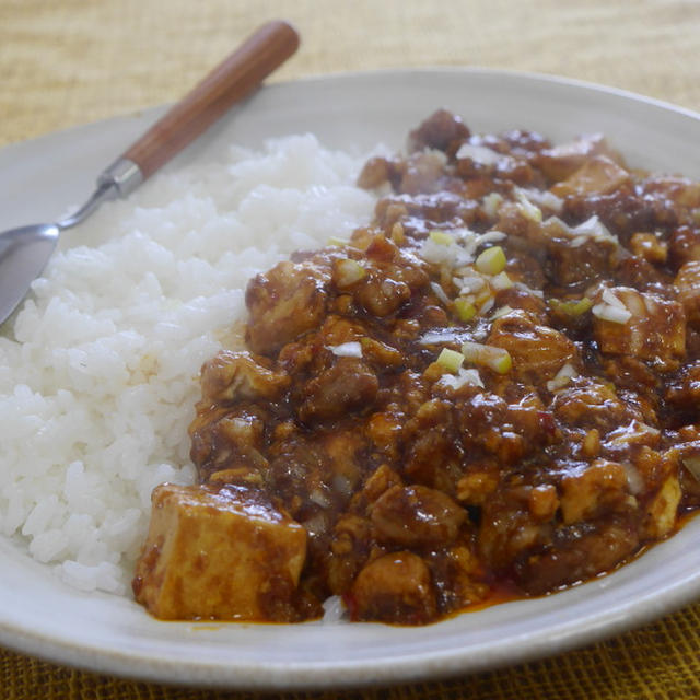 豚バラ肉のカレーマーボー豆腐
