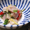 お刺身用の鯛とミニトマトで簡単和風柚子マリネ by 中村 有加利さん