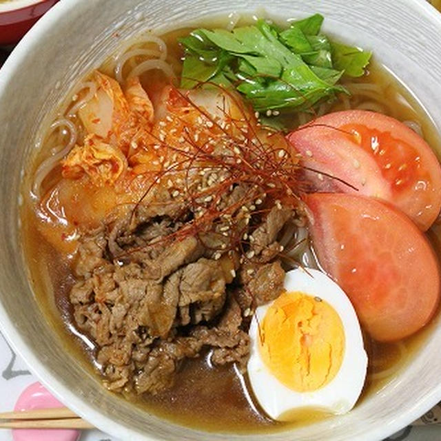 即席キムチで牛肉の韓国冷麺 By ジョリコさん レシピブログ 料理ブログのレシピ満載